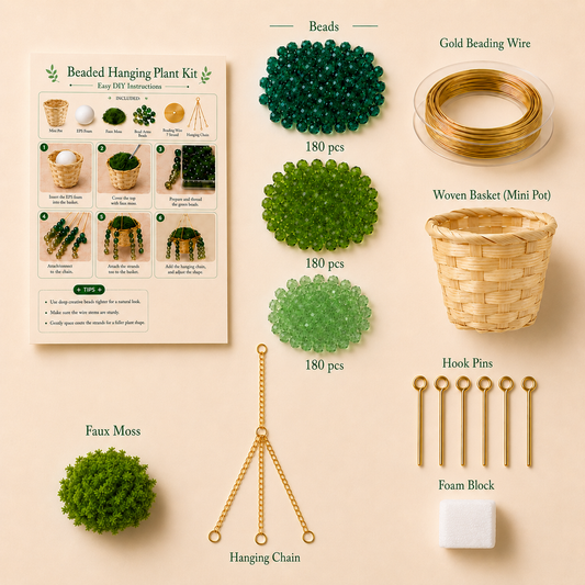 Extra-Full Beaded Plant Suncatcher DIY Kit