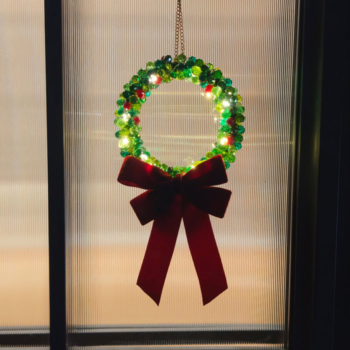 Beaded Christmas Wreath