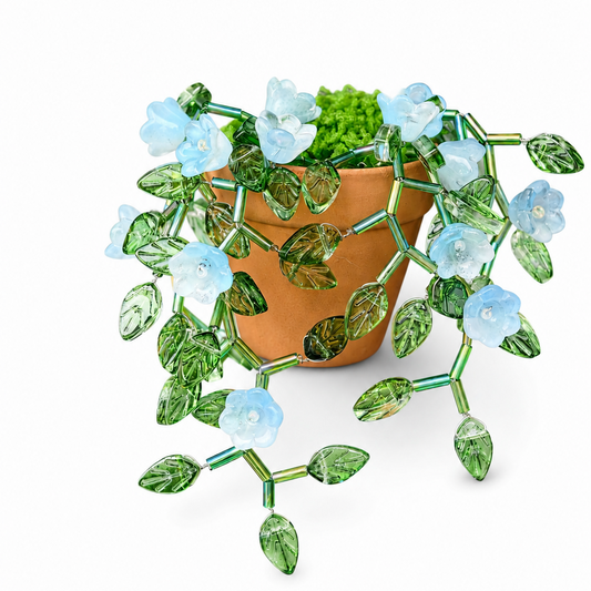 Mini beaded plant magnet collection with finished piece options