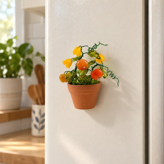 How to Make a Beaded Pumpkin Garden Fridge Magnet: 11-Step Tutorial ...