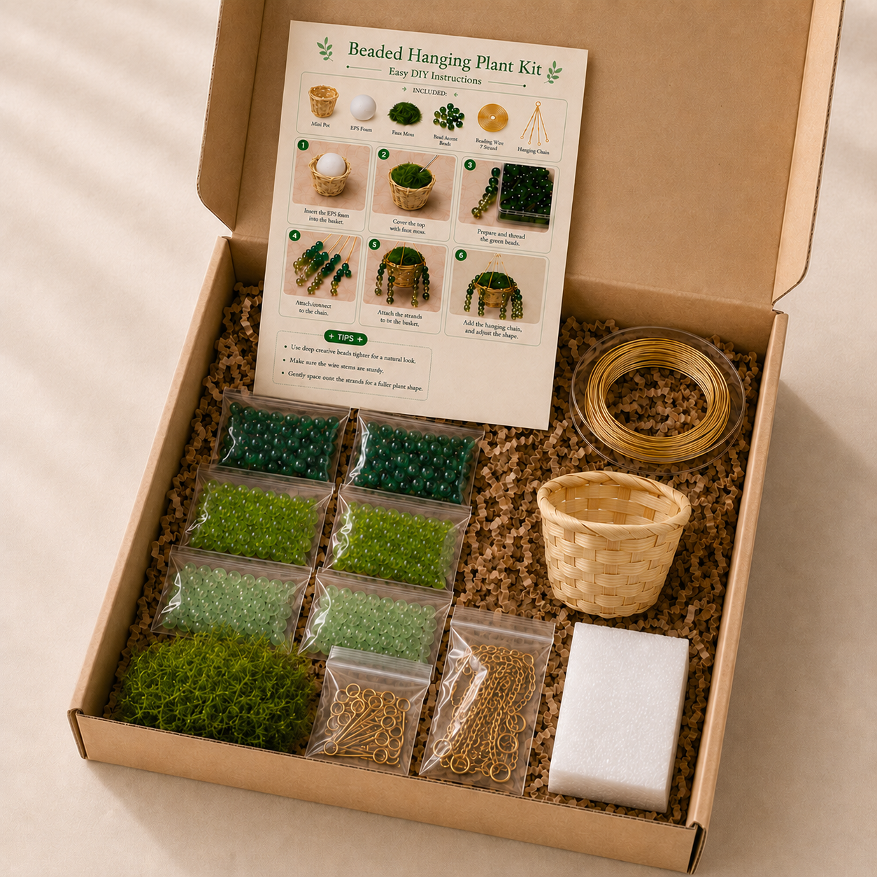 Extra-Full Beaded Plant Suncatcher DIY Kit
