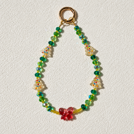 Christmas Beaded Phone & Bag Charm