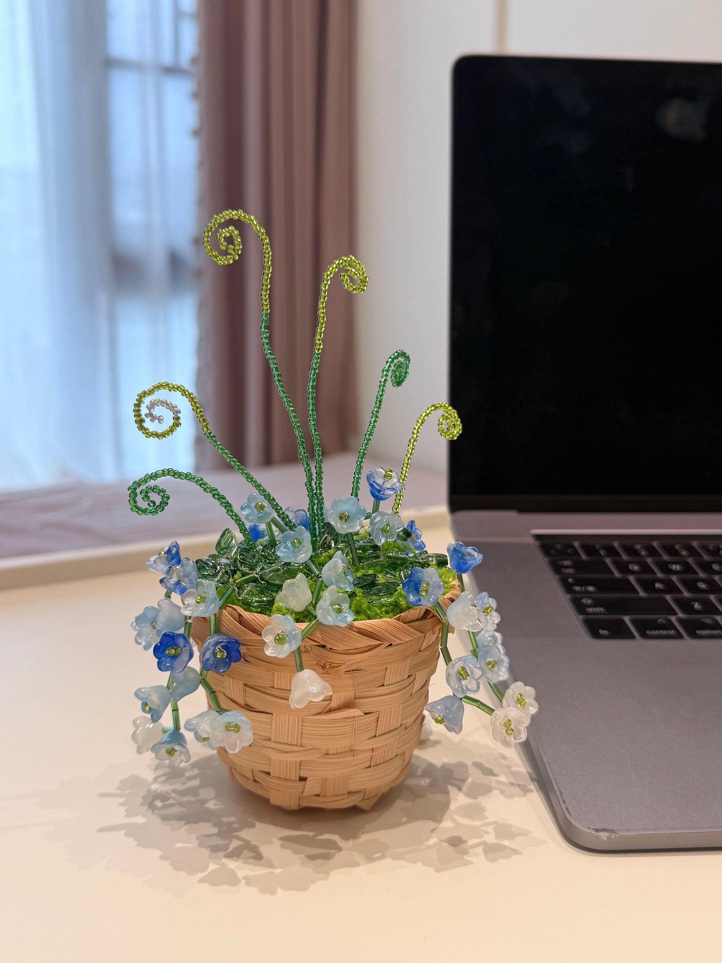 Bluebell Beaded Plant DIY Kit – Basket Style