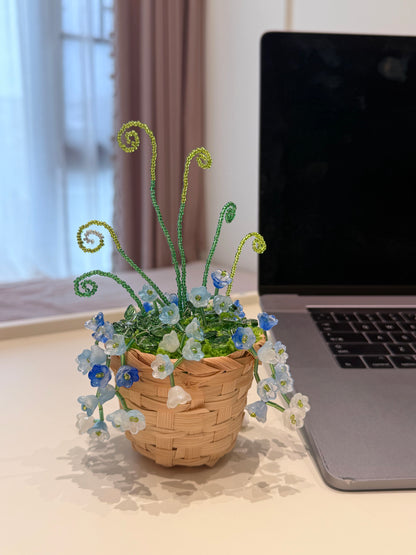 Bluebell Beaded Plant DIY Kit – Basket Style