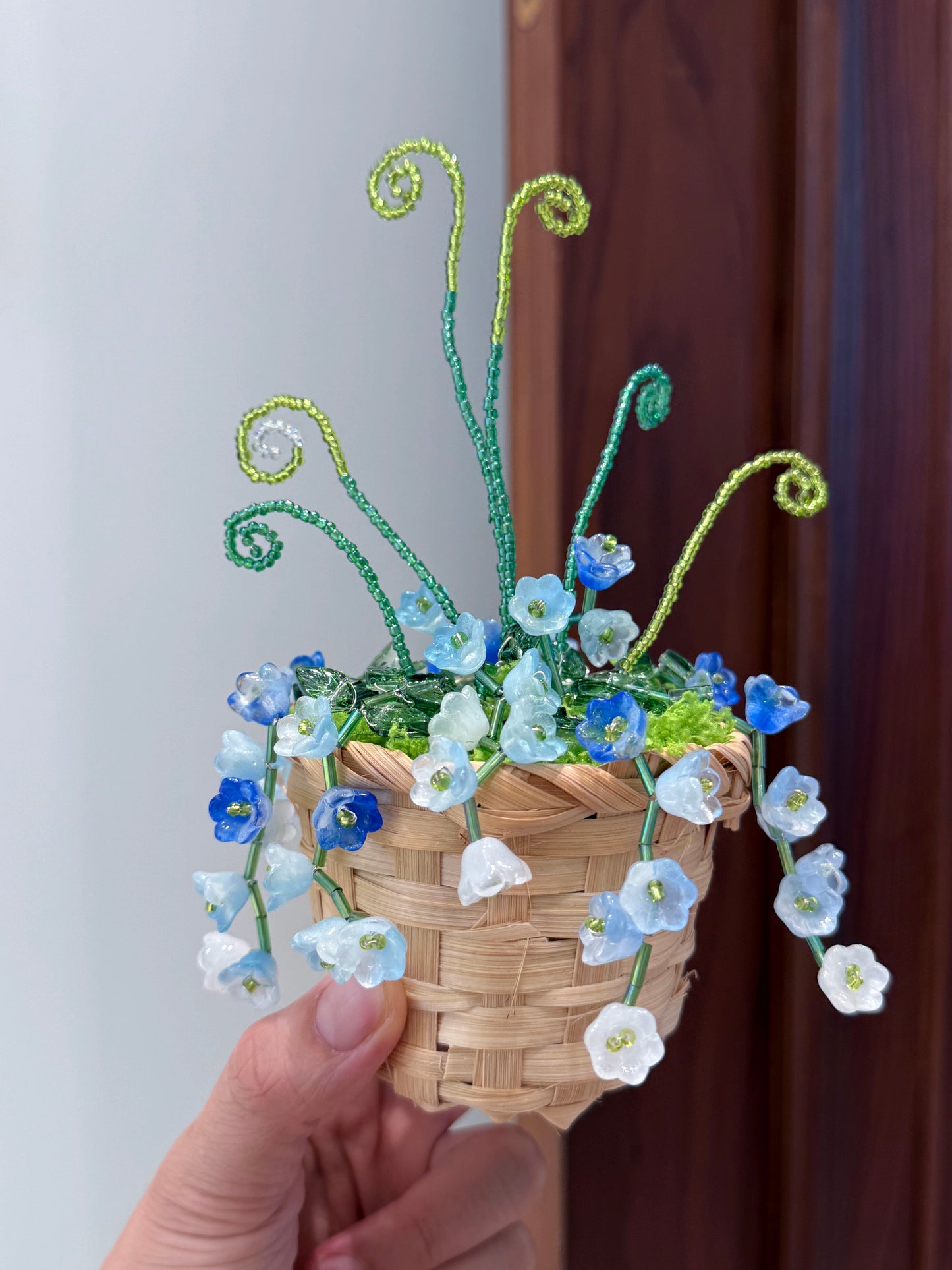 Bluebell Beaded Plant DIY Kit – Basket Style