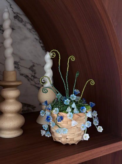 Bluebell Beaded Plant DIY Kit – Basket Style