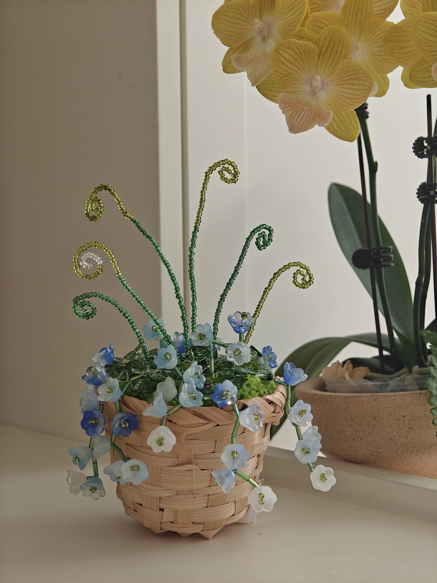 Bluebell Beaded Plant DIY Kit – Basket Style