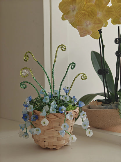 Bluebell Beaded Plant DIY Kit – Basket Style