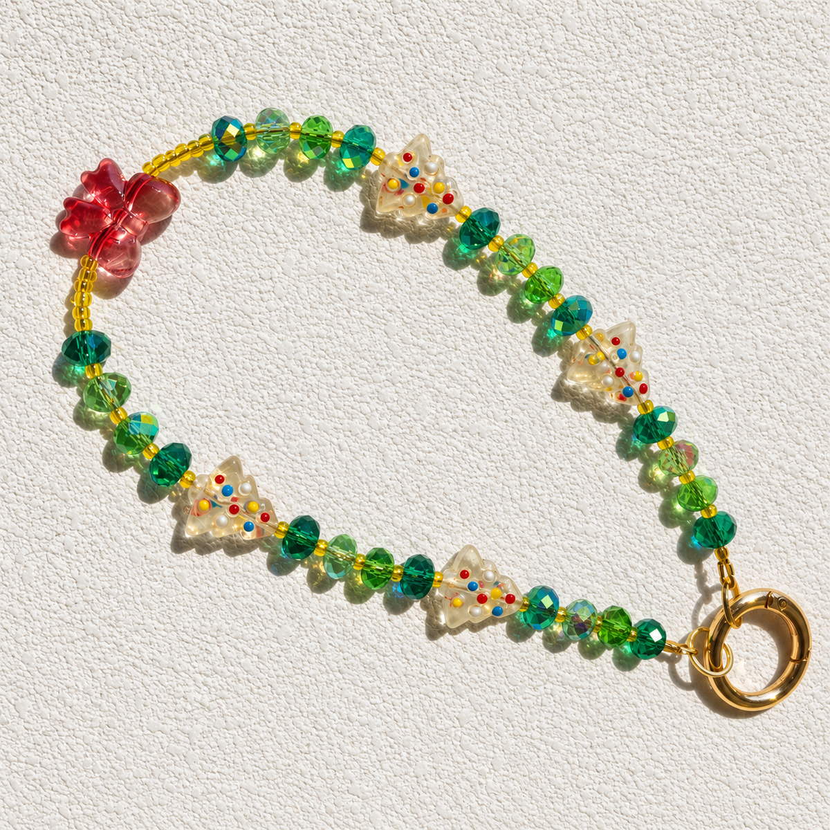 Christmas Beaded Phone & Bag Charm
