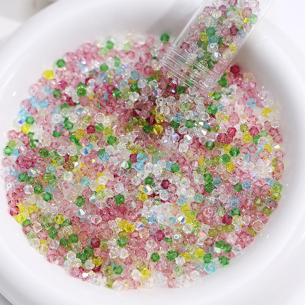 Sweet Whisper mix of 4mm faceted crystal glass bicone beads, 200 pieces per pack