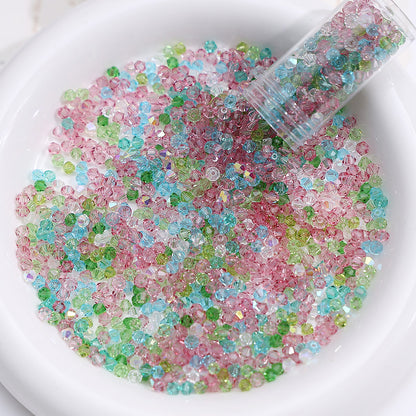 Tulip Garden mix of 4mm faceted crystal glass bicone beads, 200 pieces per pack