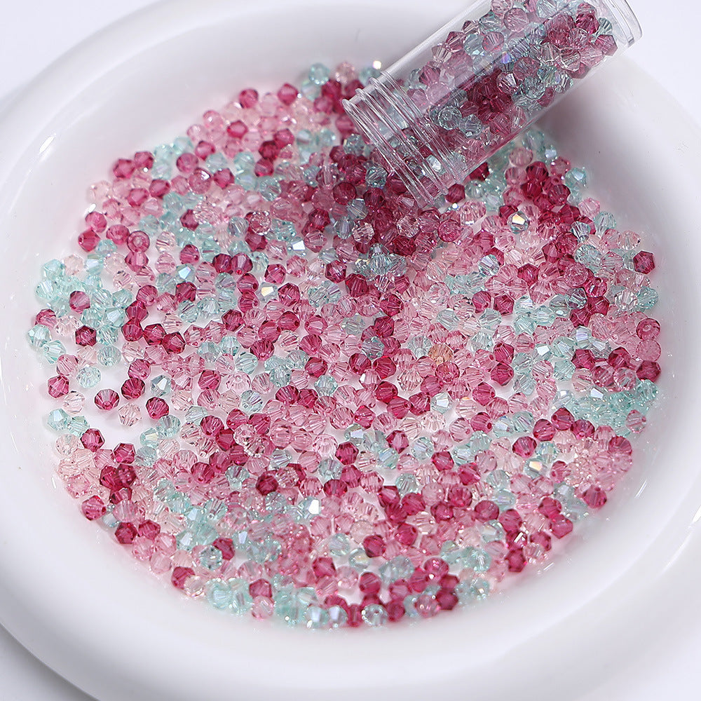Wild Rose mix of 4mm faceted crystal glass bicone beads, 200 pieces per pack