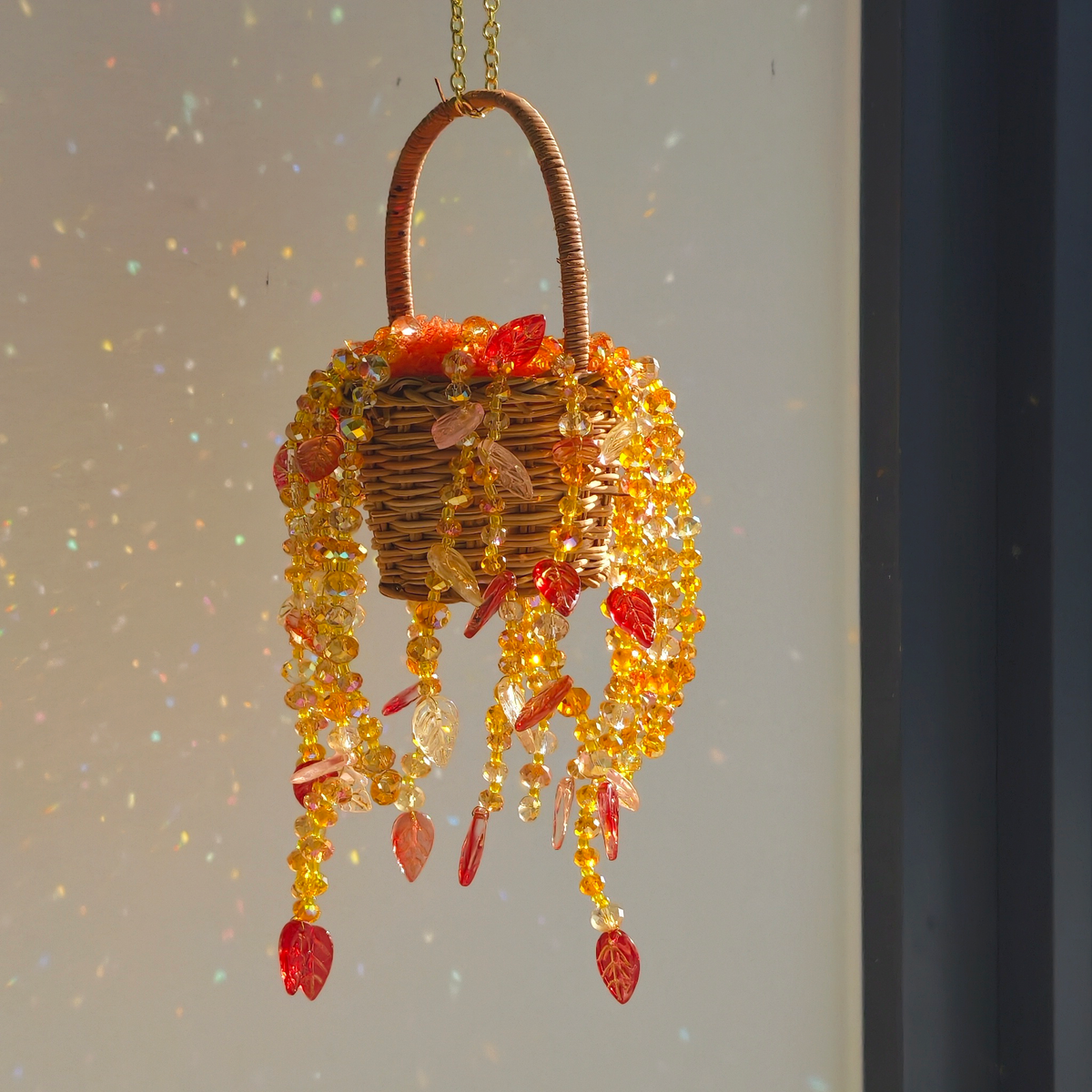 Autumn Dusk beaded basket DIY kit by BobbleSprig