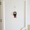 Beaded Christmas Wreath Ornament