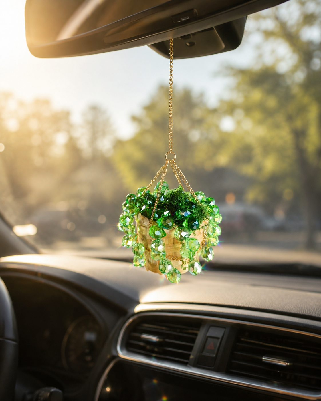 Mini Beaded Plant Car Charm DIY Kit