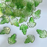 Clear Green Gold Shimmer