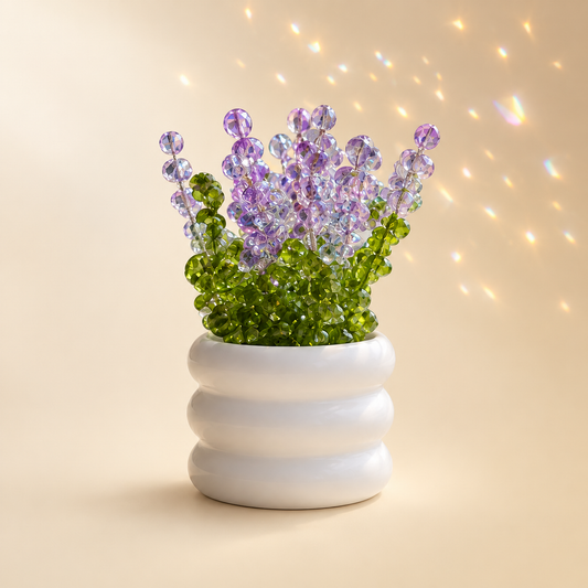 Crystal Lavender Beaded Plant