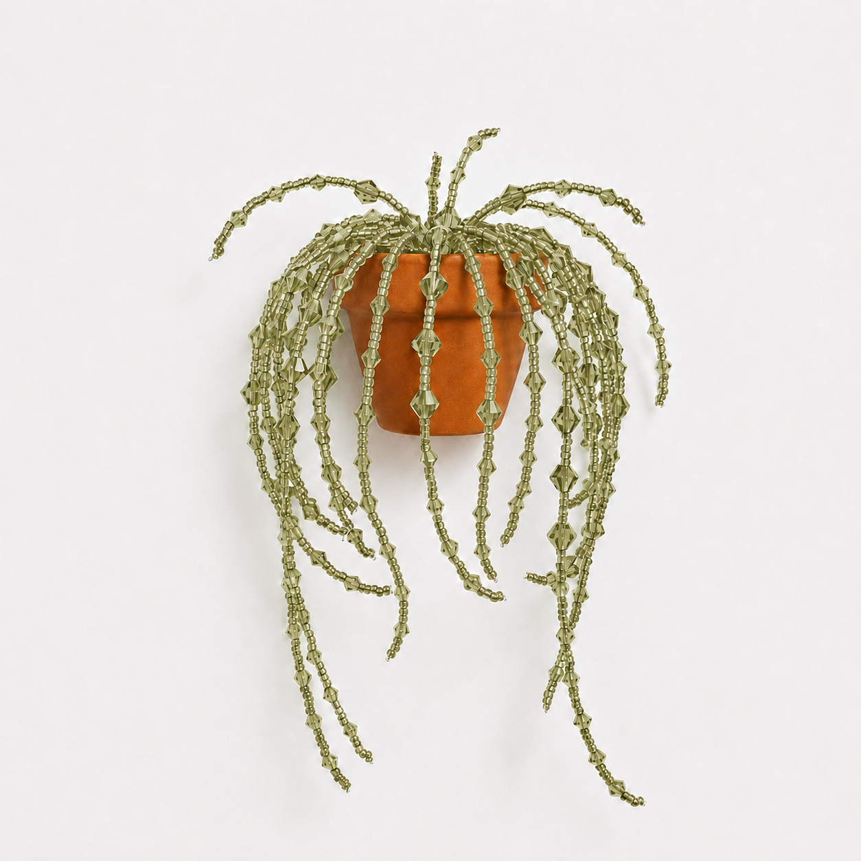 Beaded Plant Fridge Magnet – DIY Kit or Finished Piece