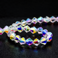 K9 Faceted Crystal Glass Bicone Beads – 4mm, 6mm & 8mm, 1 Strand