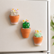 Make 3 Mini Beaded Cactus Magnets — DIY Kit