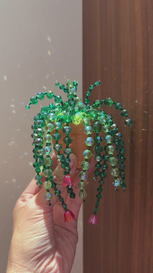 Enchanted Garden Beaded Plant Suncatcher