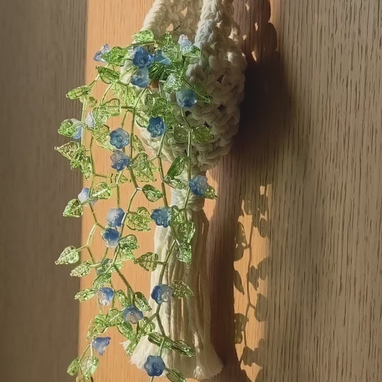 Flower vine beaded wall hanging video