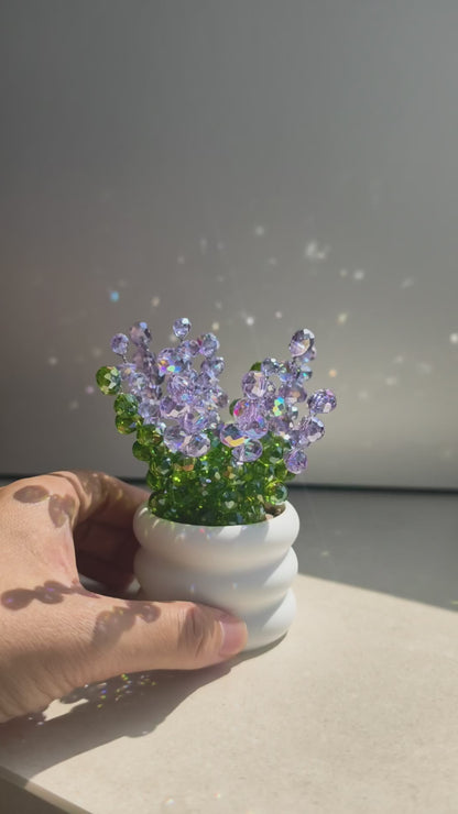 Crystal Lavender Beaded Plant