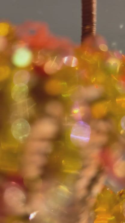 Autumn Dusk beaded hanging basket video